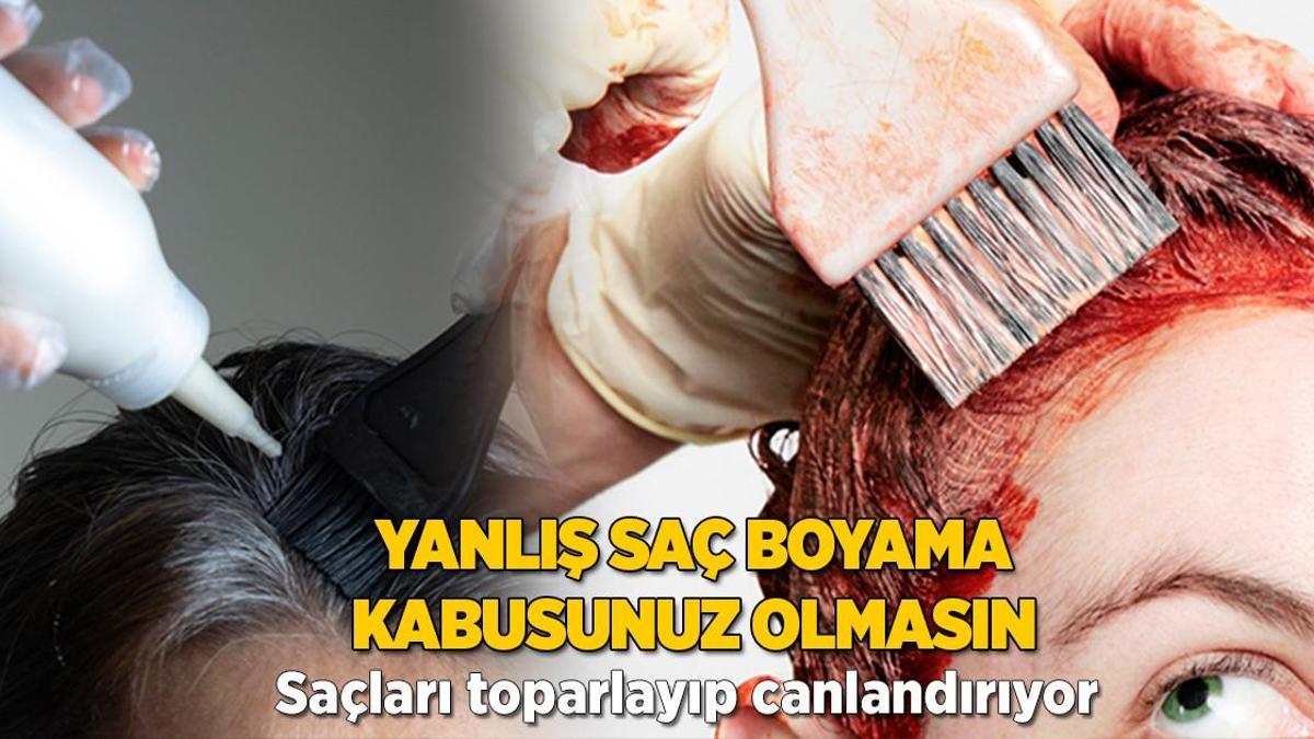 Boyadan yıpranan saçları toparlıyor! Rengi capcanlı olacak, protein kullanın