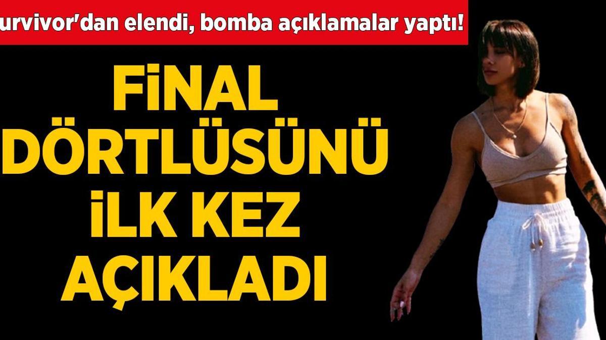 Survivor’dan elendi, bomba açıklamalar yaptı! Elif Şadoğlu final dörtlüsünü saydı