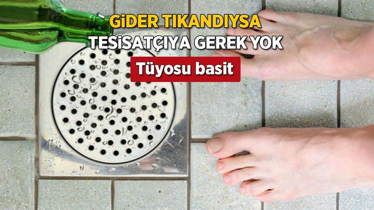 Tıkanan gidere tesisatçı çağırmayın! Çaresi buzdolabında saklıymış, herkeste var